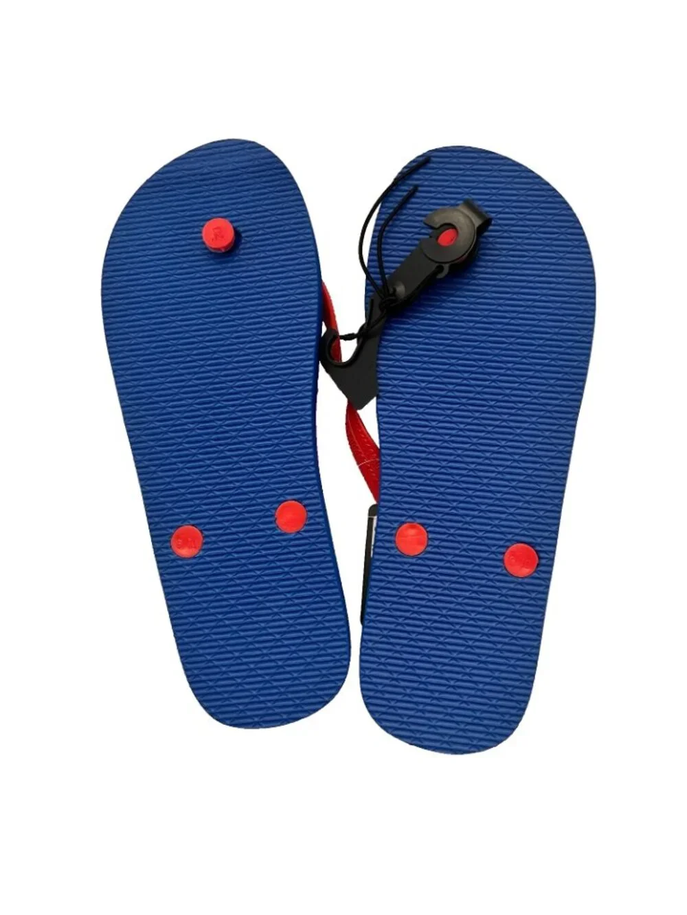 Superman DC Classic Cartoon Flip Flops Blue Red Mens Sz 9 NWT